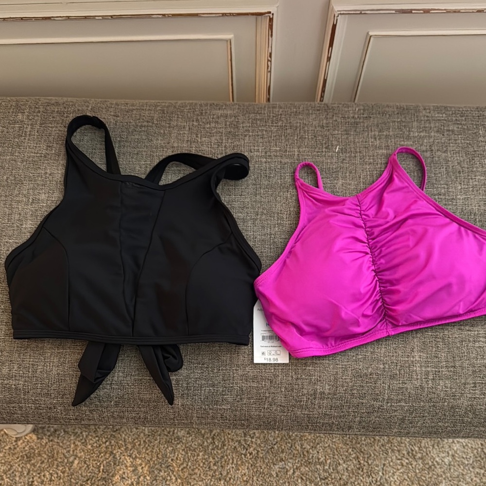 Two swim tops